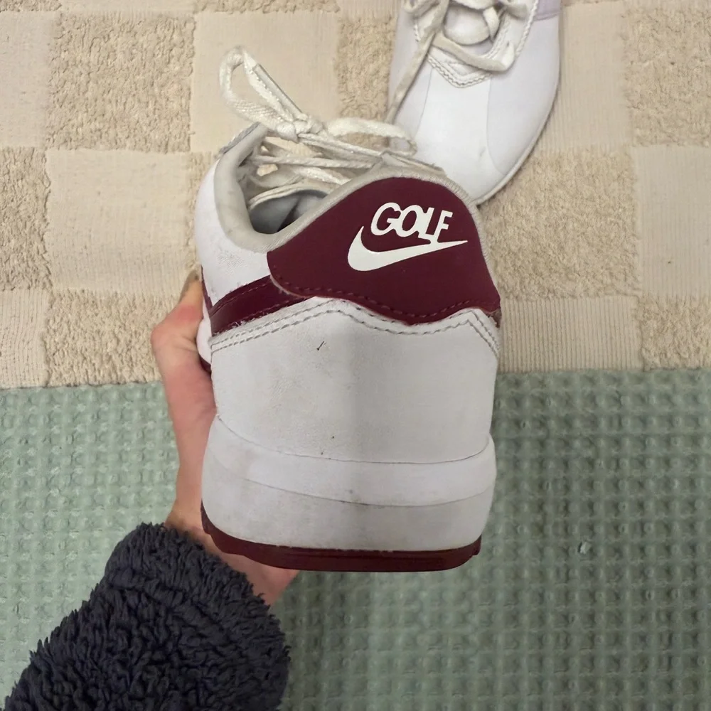 Nike Cortez G Spikeless Golf Shoes in White‎ Villian Red size 7.5
